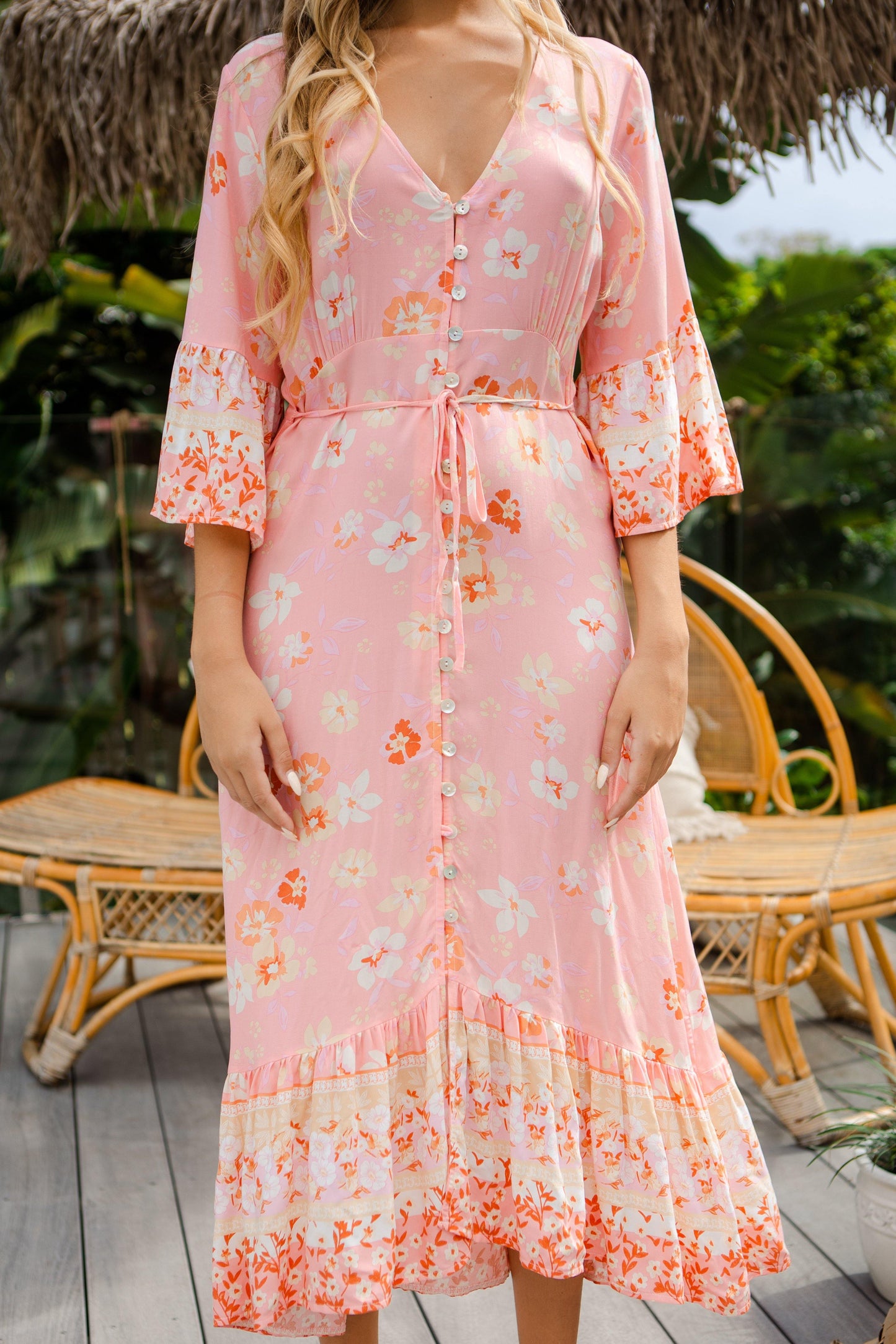 Ida Dress - Pink Taffy