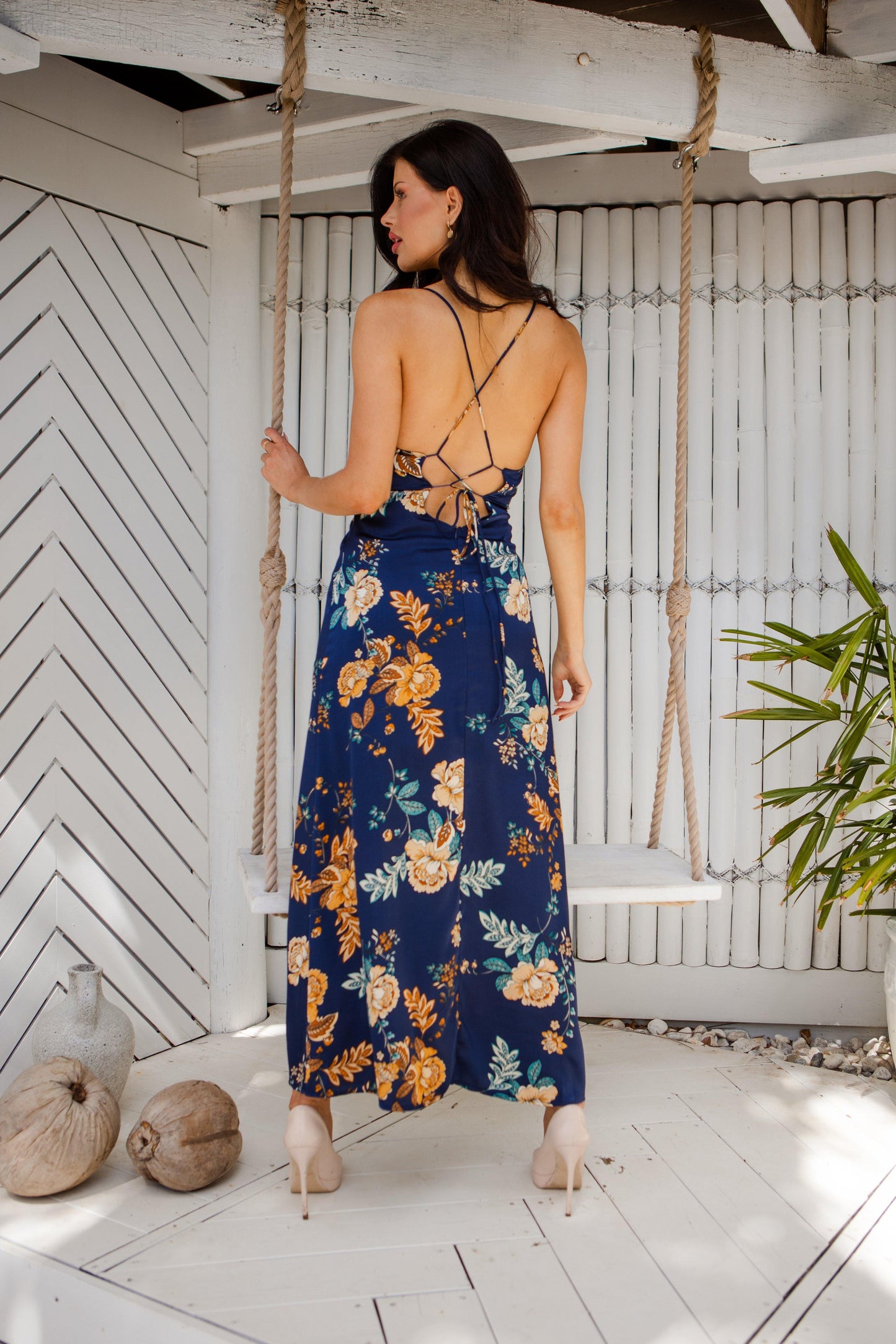 Bambina Dress - Navy Floral