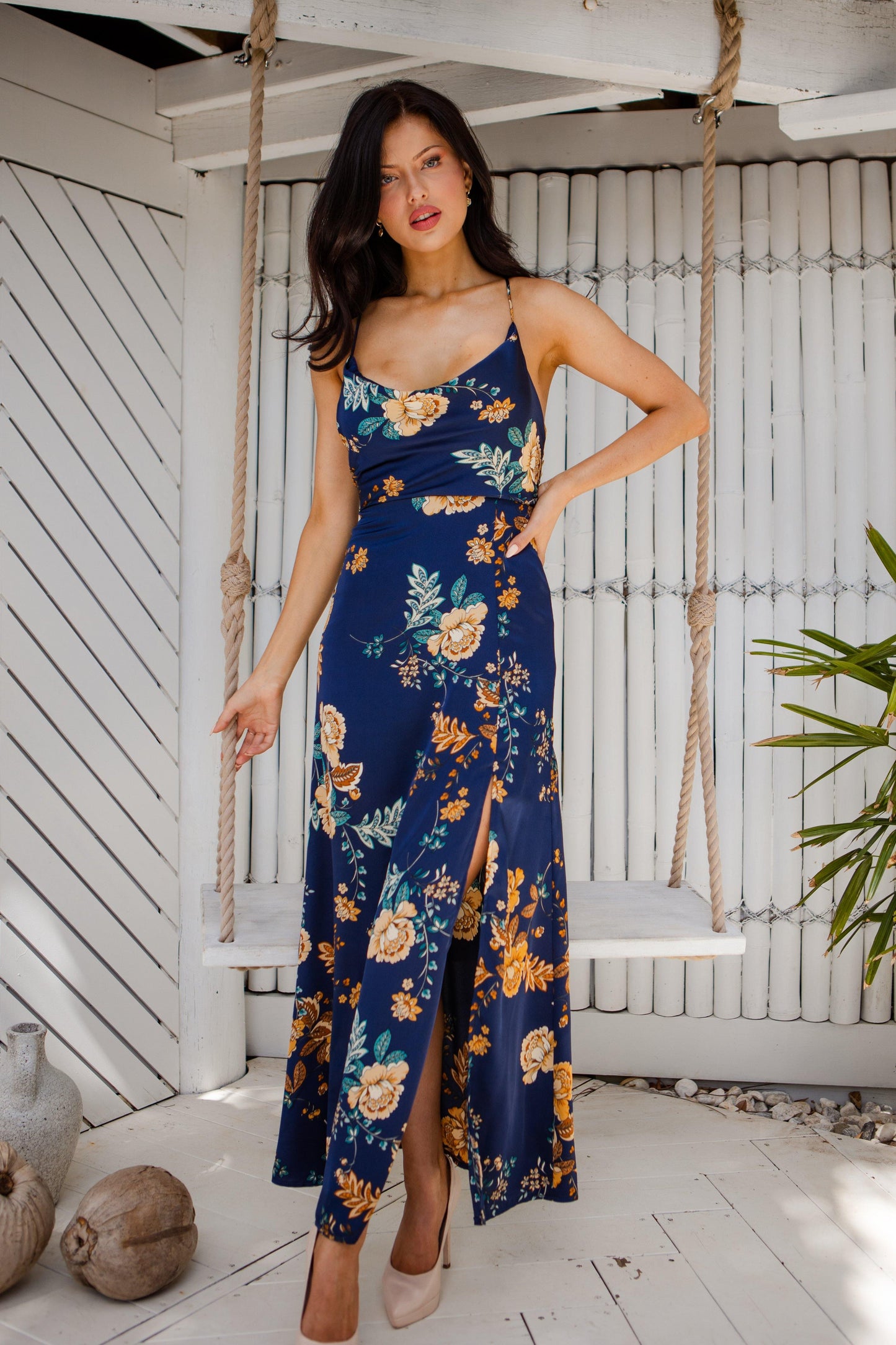 Bambina Dress - Navy Floral