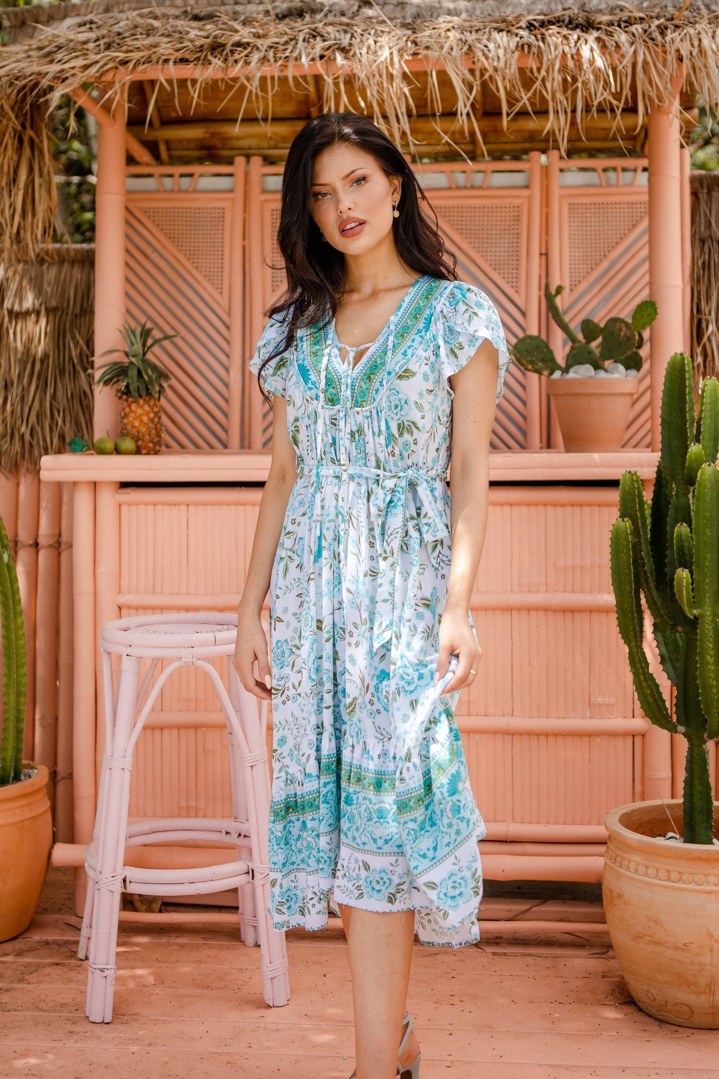 Enya Dress - Sea Green