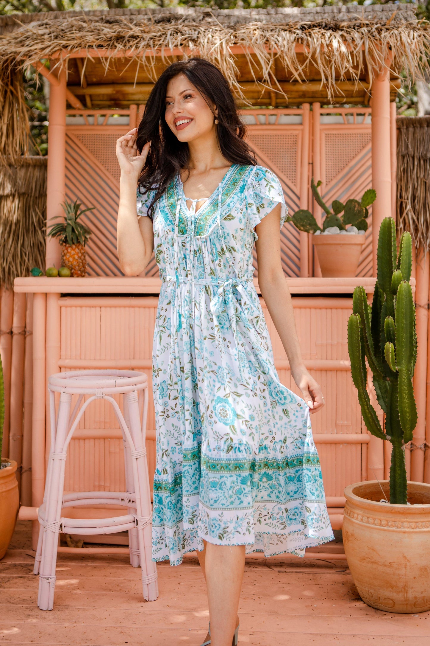 Enya Dress - Sea Green