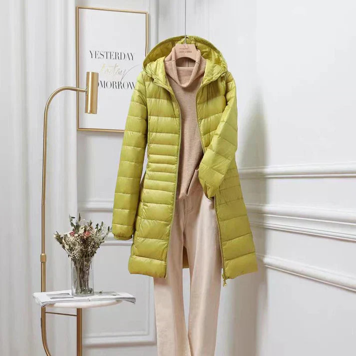 Ivyshape | Long Light Thin Hooded Jacket