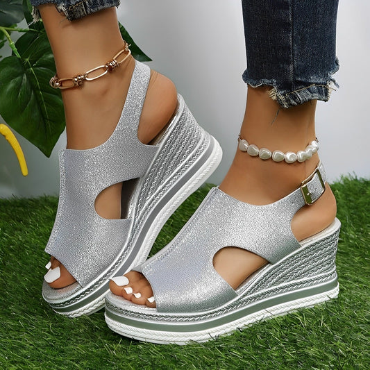 Ivyshape | Women's Platform Wedge Sandals