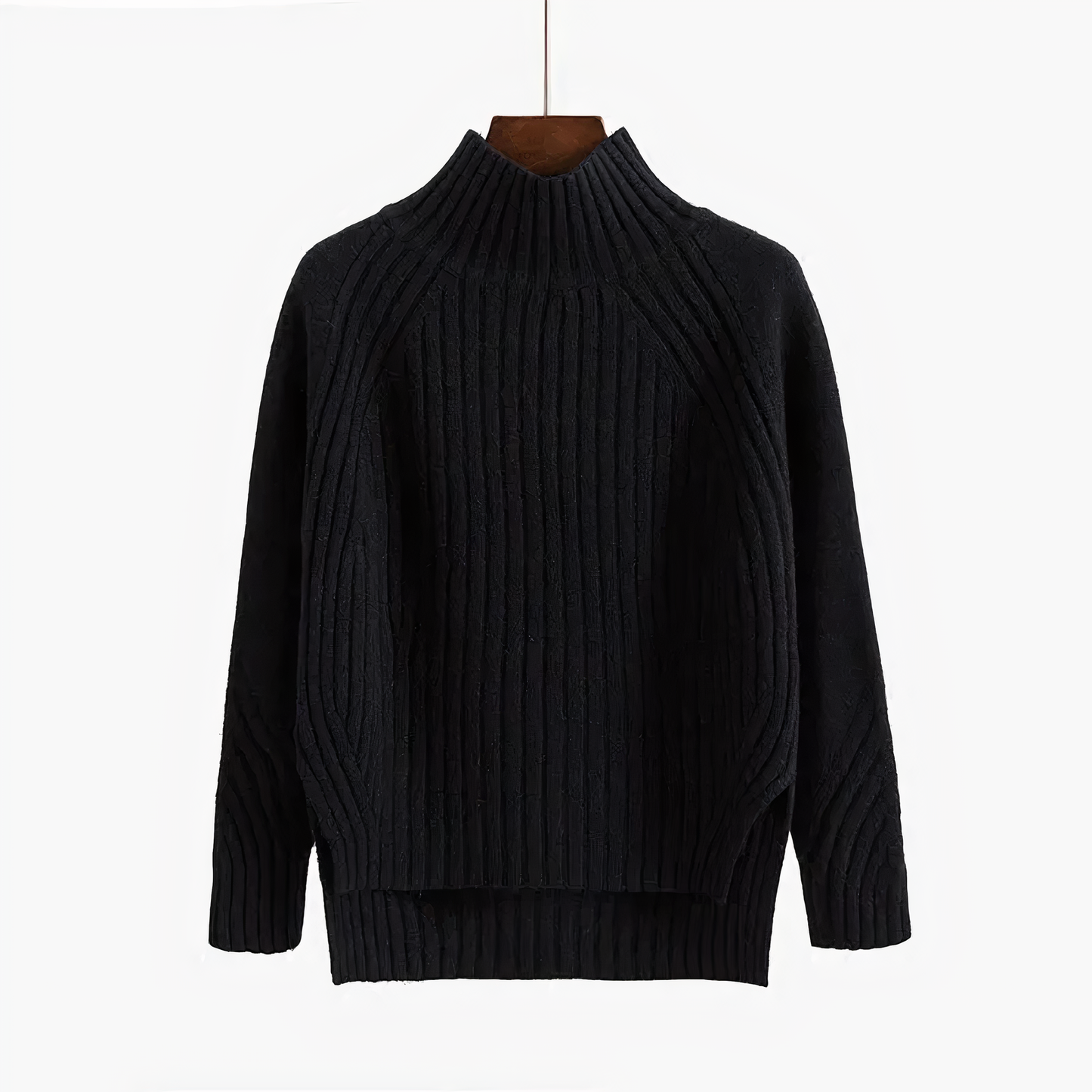 Ivyshape | Round-Neck Knitted Sweater