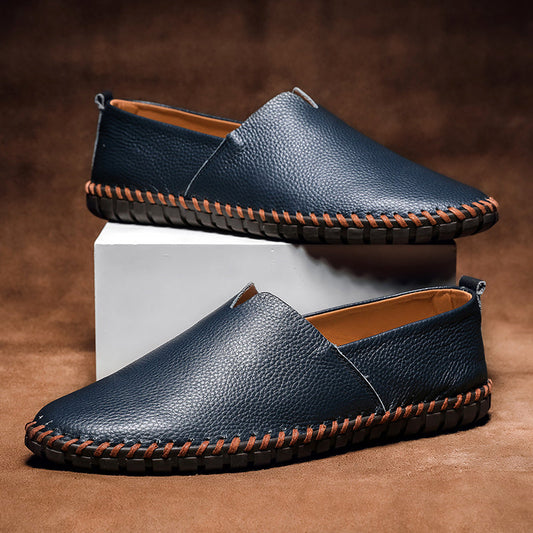 Ivyshape | Minimal Leather Loafers