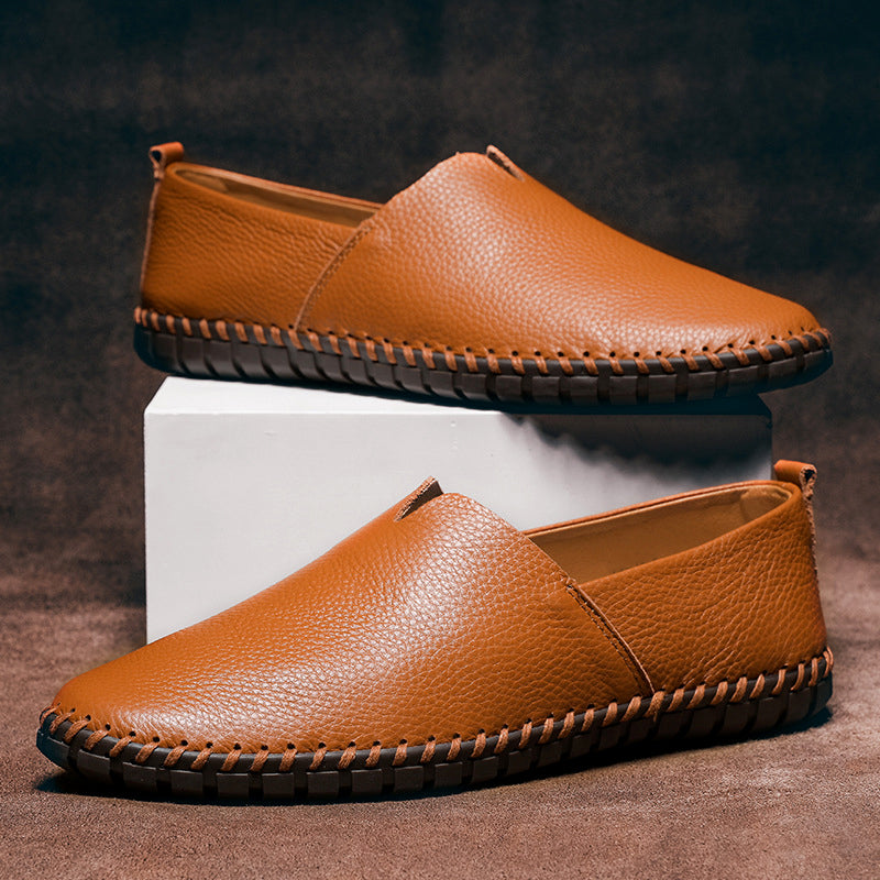 Ivyshape | Minimal Leather Loafers