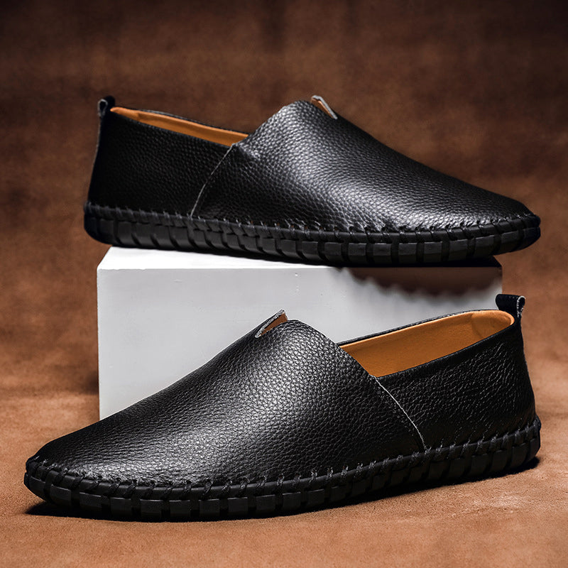 Ivyshape | Minimal Leather Loafers