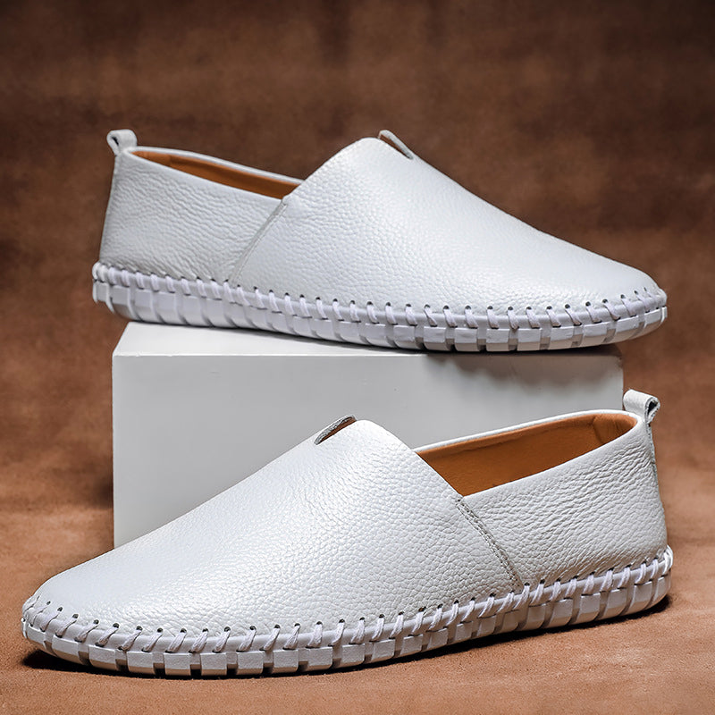 Ivyshape | Minimal Leather Loafers