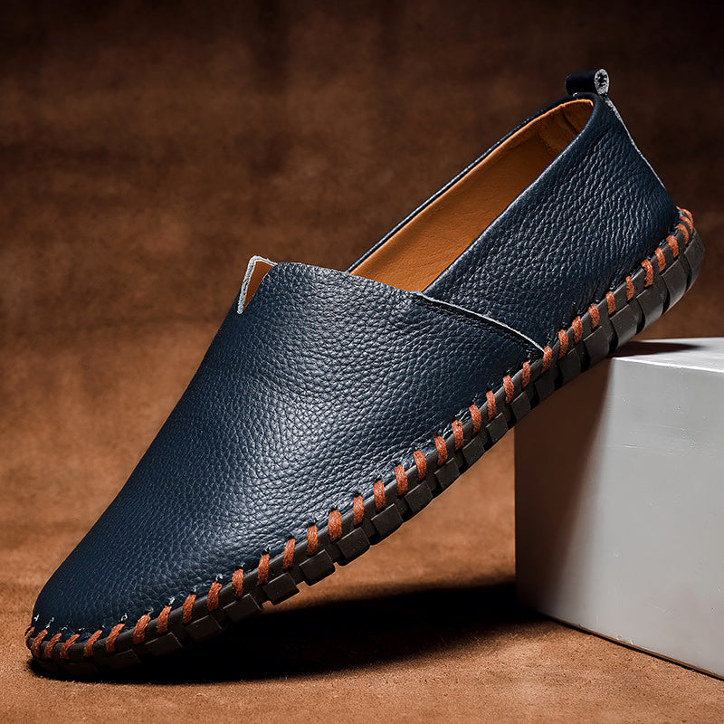 Ivyshape | Minimal Leather Loafers