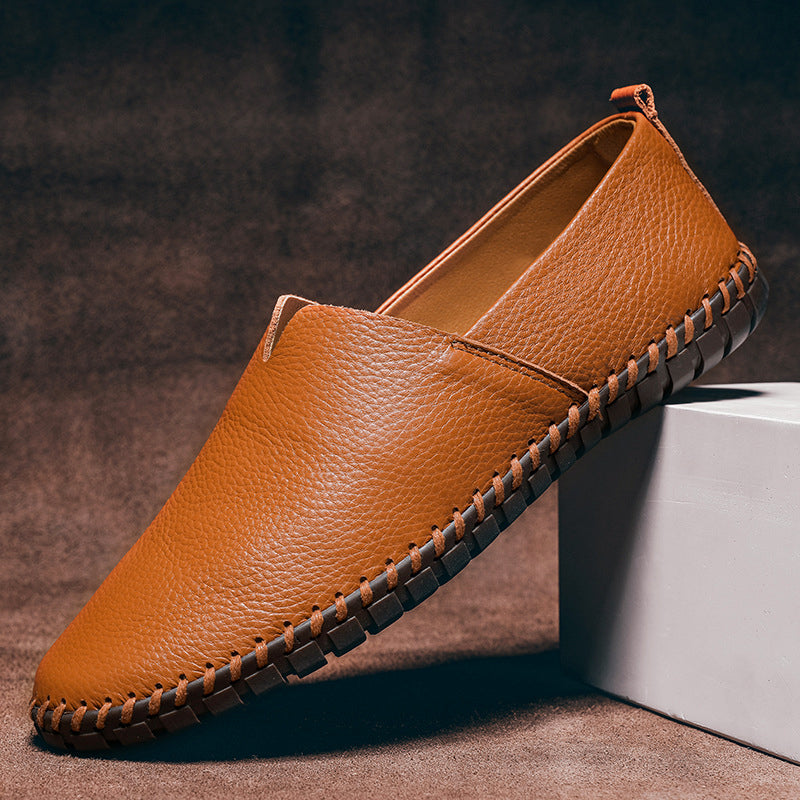 Ivyshape | Minimal Leather Loafers