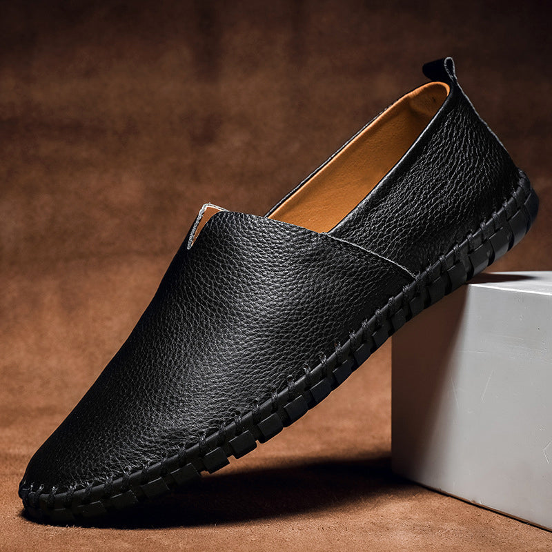 Ivyshape | Minimal Leather Loafers