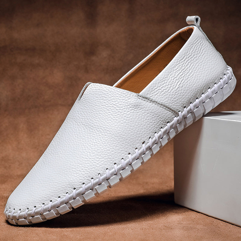 Ivyshape | Minimal Leather Loafers