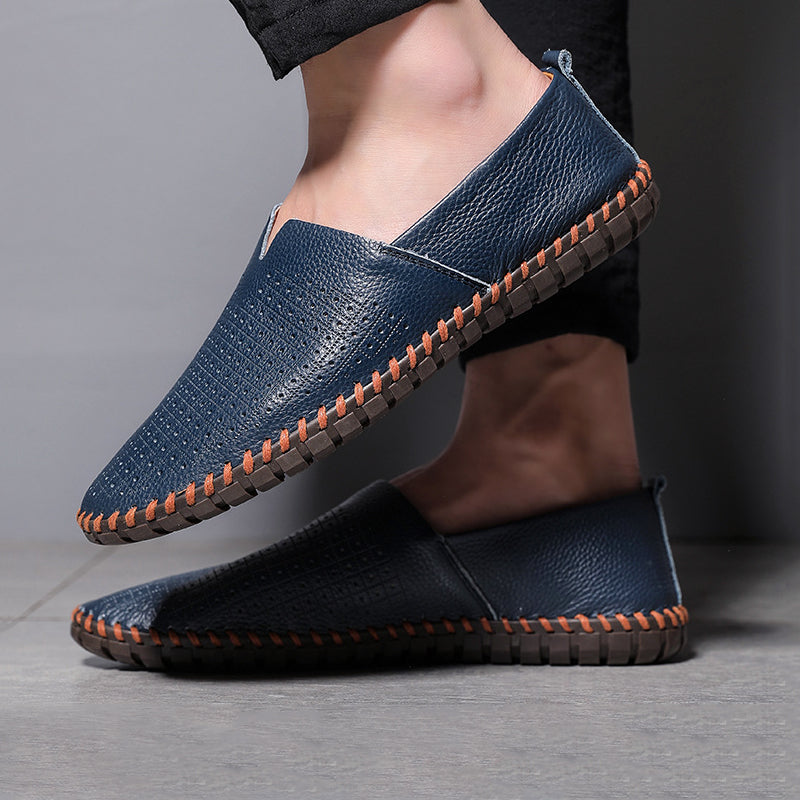 Ivyshape | Minimal Leather Loafers