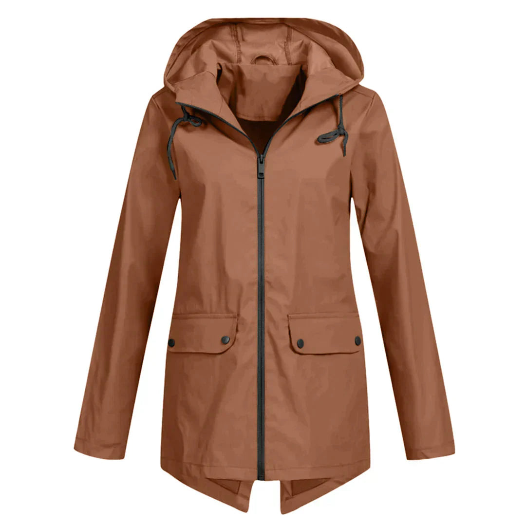 Ivyshape | Women's Long Rain Jacket Waterproof