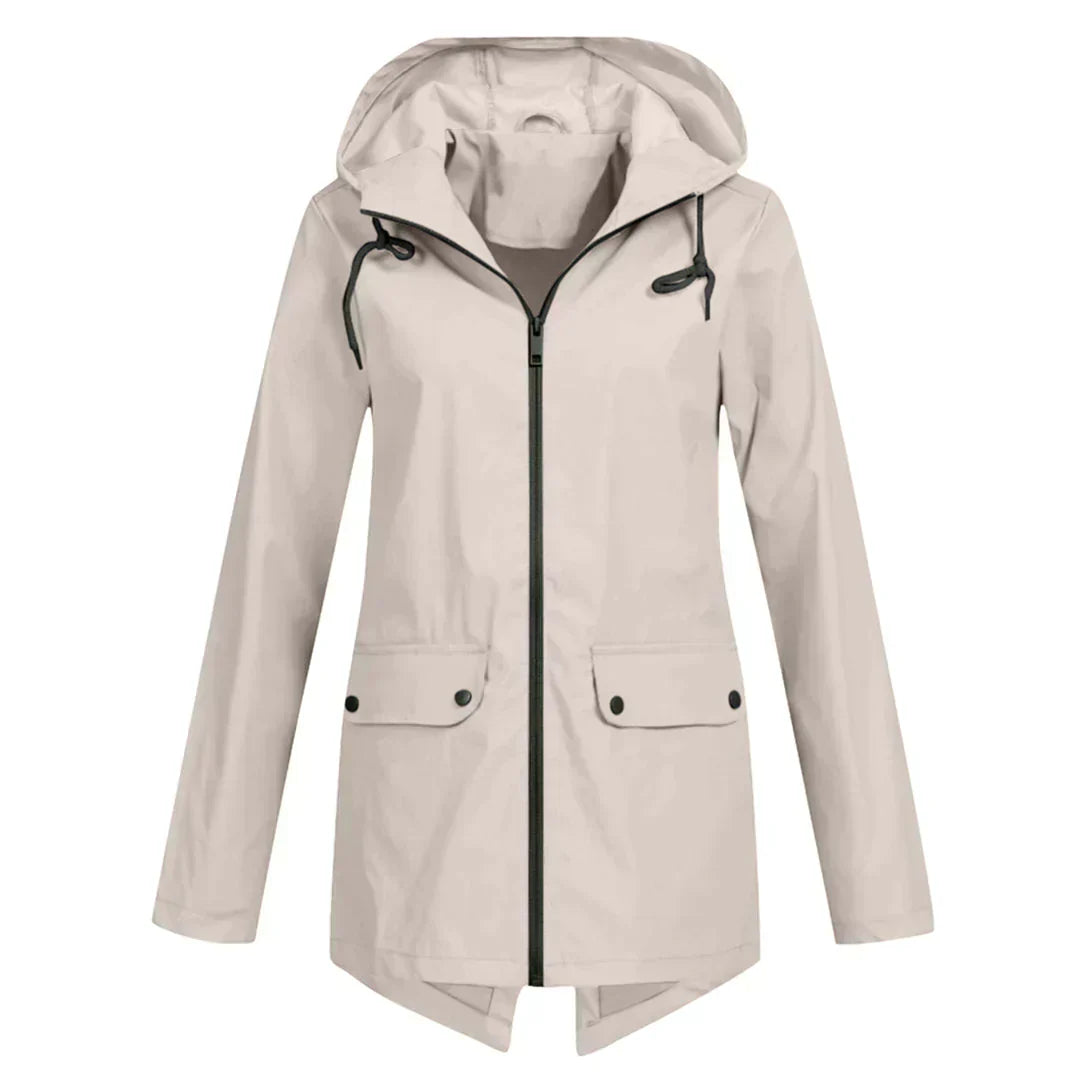 Ivyshape | Women's Long Rain Jacket Waterproof