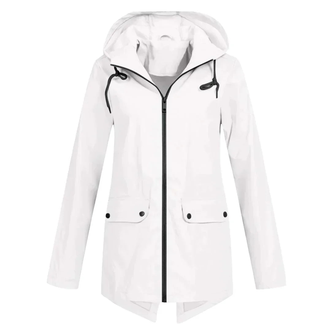 Ivyshape | Women's Long Rain Jacket Waterproof