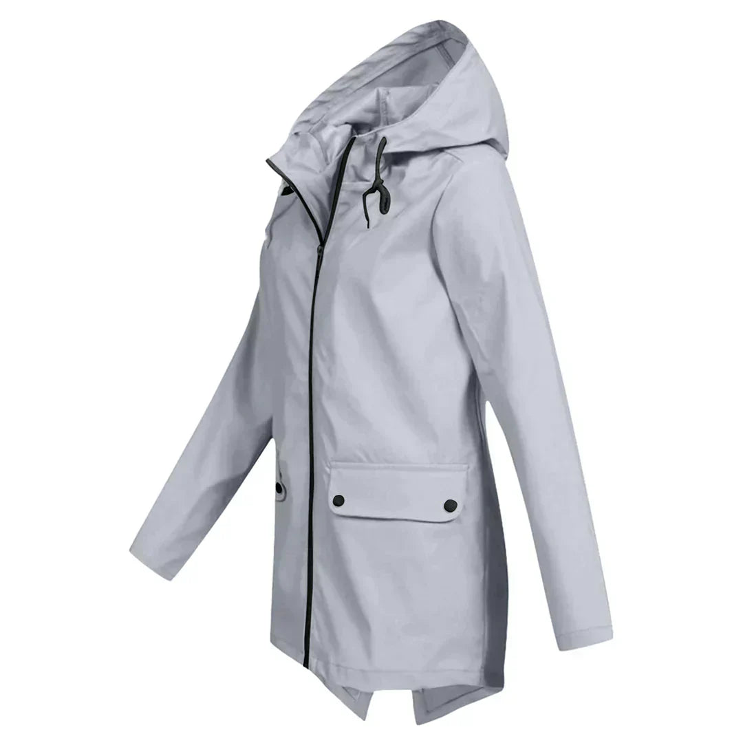 Ivyshape | Women's Long Rain Jacket Waterproof