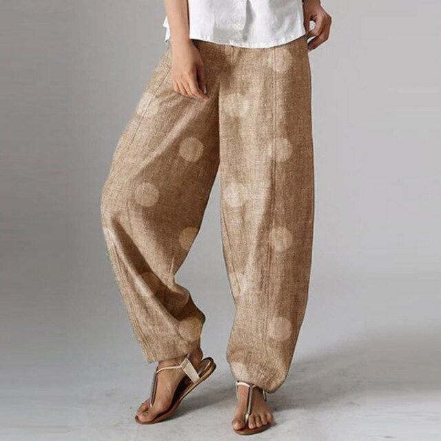 Ivyshape | Vintage-Pants with Elastic In The Waist