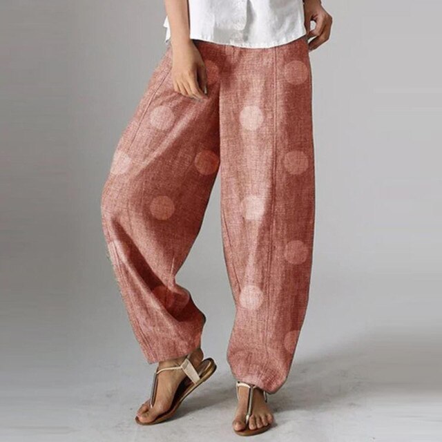 Ivyshape | Vintage-Pants with Elastic In The Waist