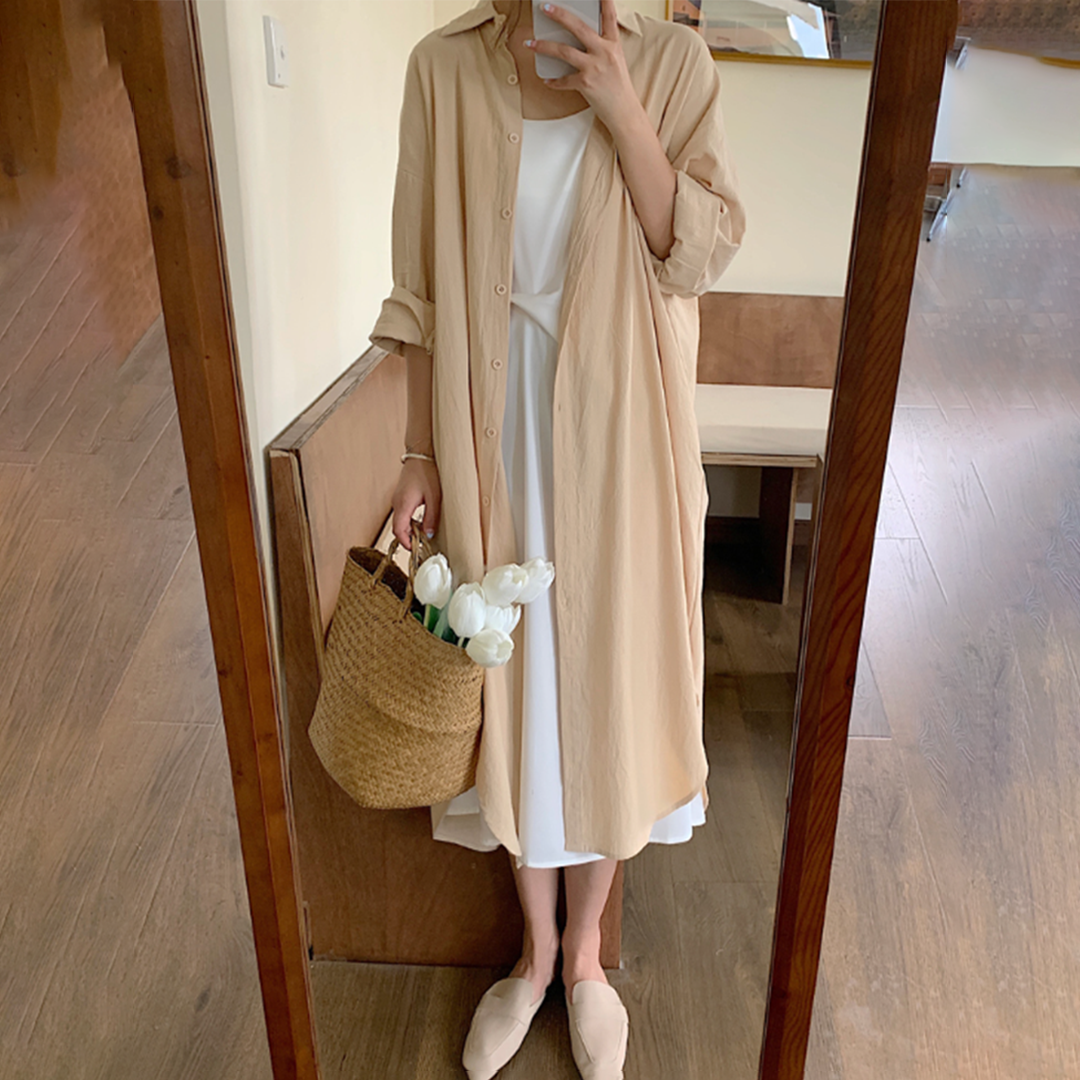 Summer Maxi Dress with Long Sleeves | Perfect for Casual Days