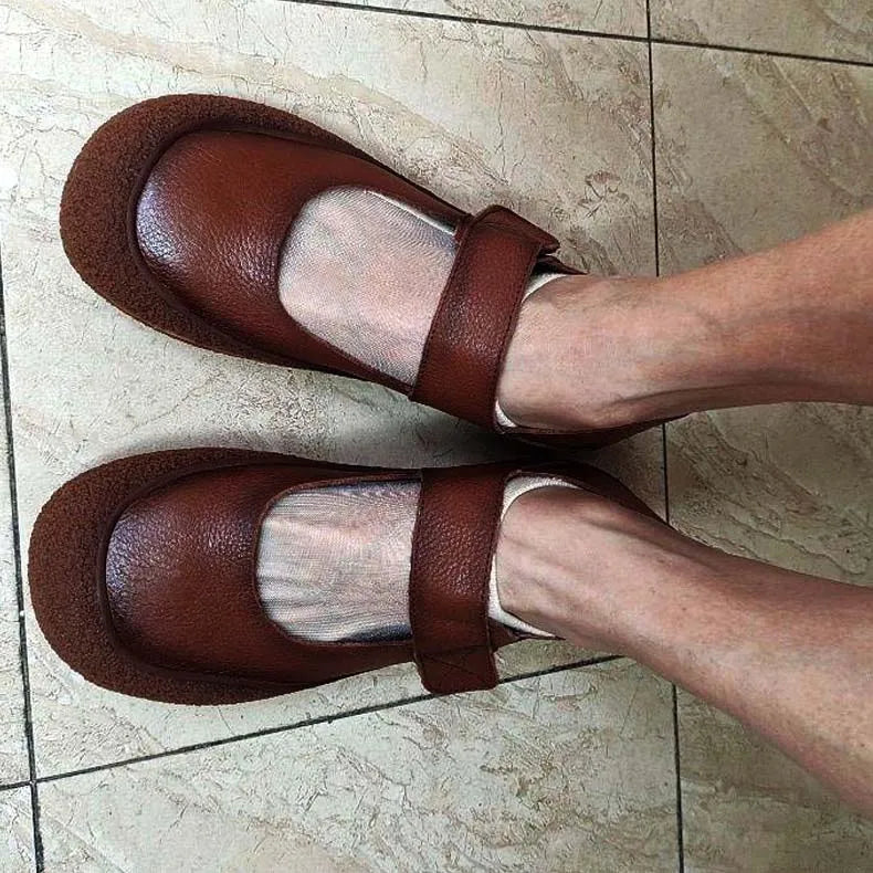 Women's Ethnic Style Soft Loafers for Summer and Autumn