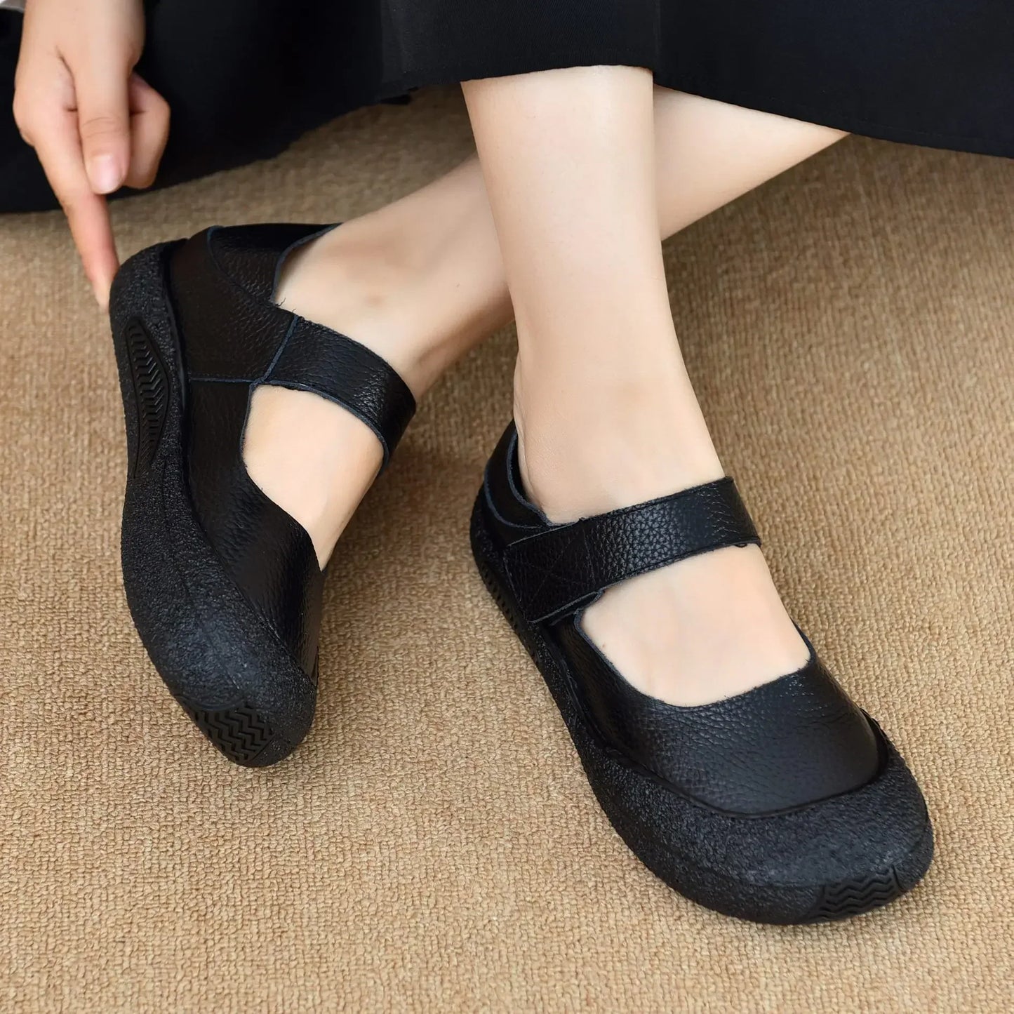 Women's Ethnic Style Soft Loafers for Summer and Autumn