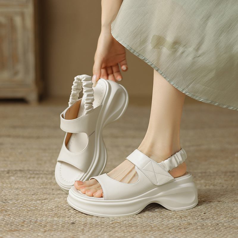 Chic Ruffle Platform Sandals for Women