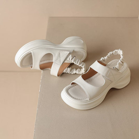 Chic Ruffle Platform Sandals for Women