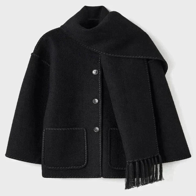 Ivyshape | Winter Coats with Scarf for Women