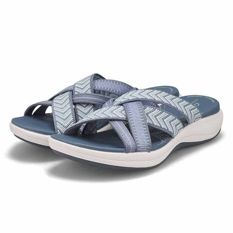 Ivyshape | Women's Cross Style Sandals Curve Sole