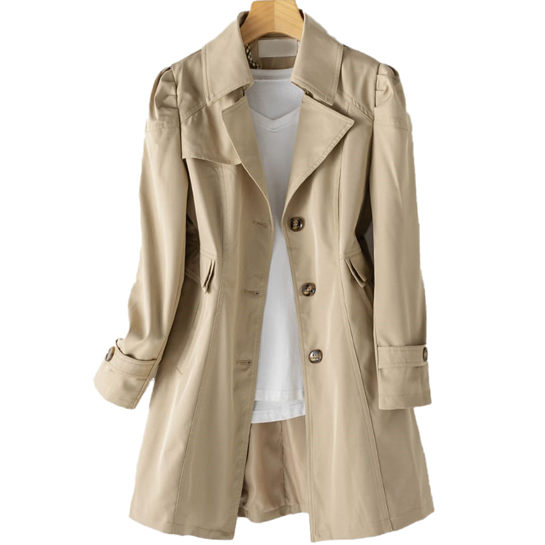 Ivyshape | Longer Trench Coat Rain Jacket for Women