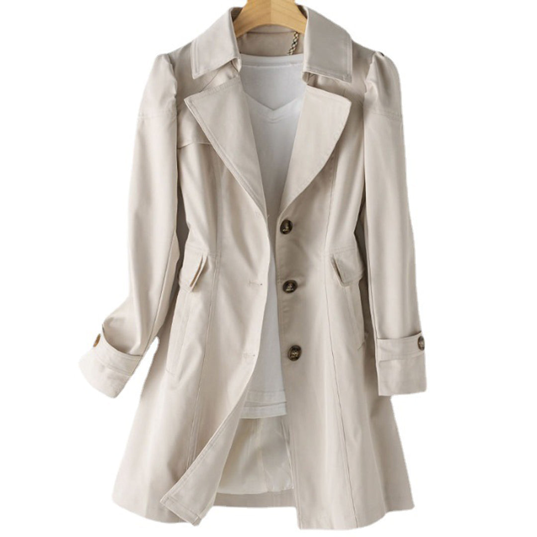 Ivyshape | Longer Trench Coat Rain Jacket for Women