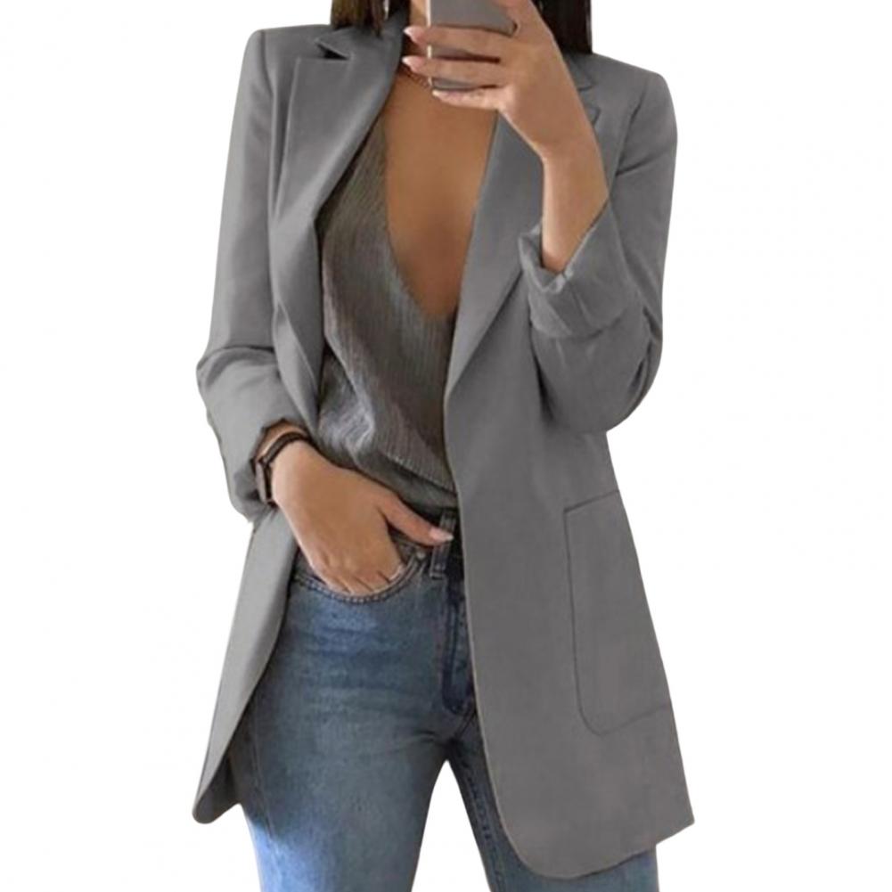 IvyShape | Elegant Long Blazer for Women