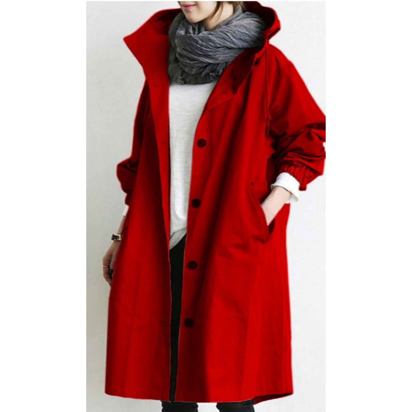 Long women's trench coat