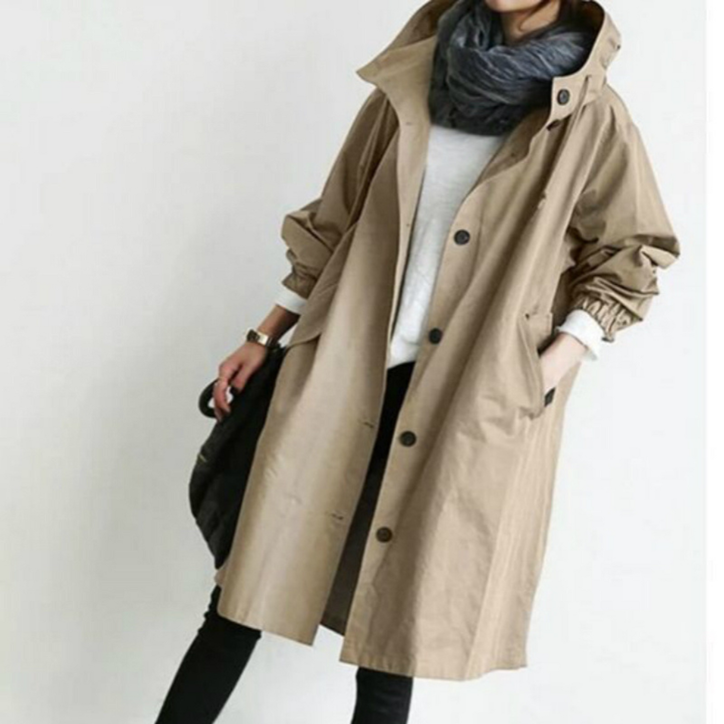 Long women's trench coat