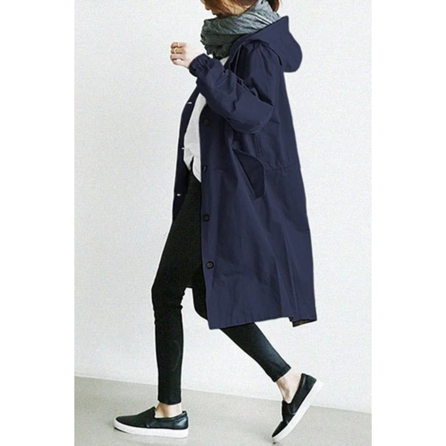 Long women's trench coat