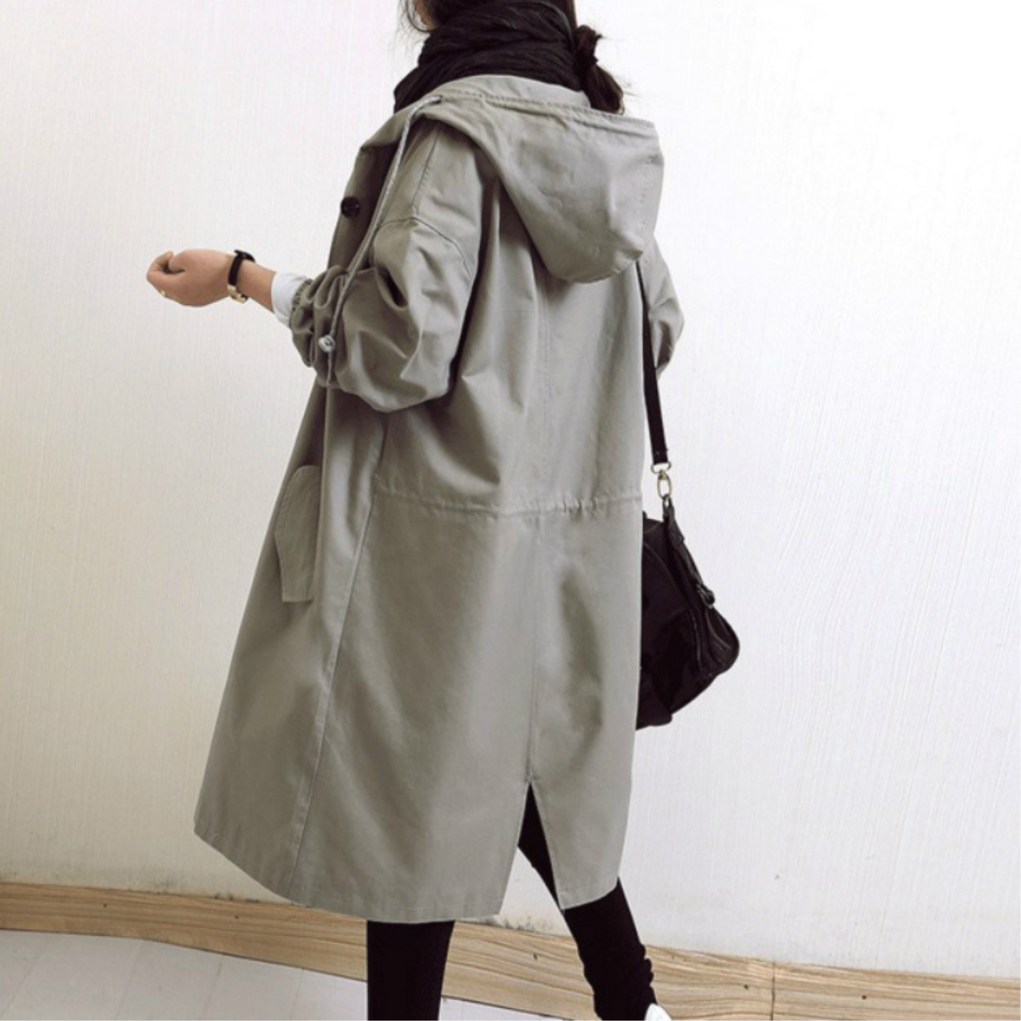 Long women's trench coat