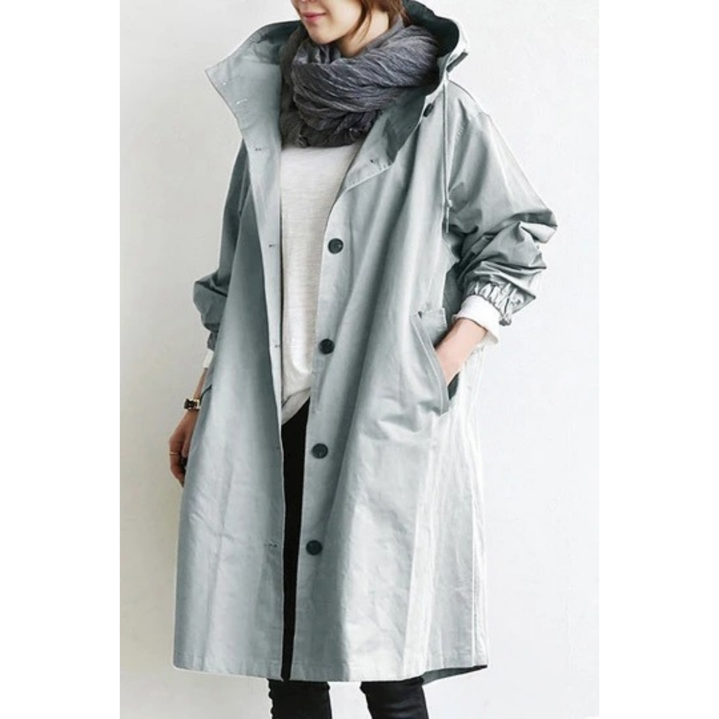 Long women's trench coat