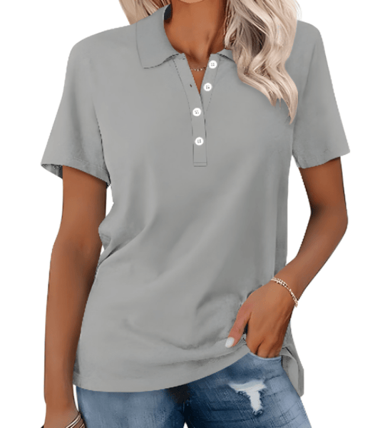 Ivyshape | Women's Cool Summer Polo Shirt Stylish & Breathable