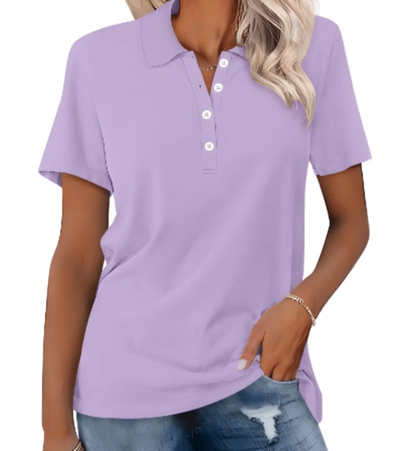 Ivyshape | Women's Cool Summer Polo Shirt Stylish & Breathable