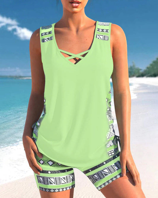 Ivyshape | Women's Tankini Set Mabeline Stylish & Comfortable Swimwear