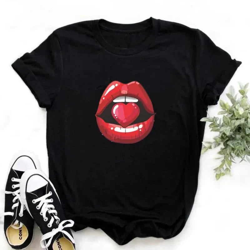 Ivyshape | Women's Graphic T-Shirt Bernice Unique & Trendy Design