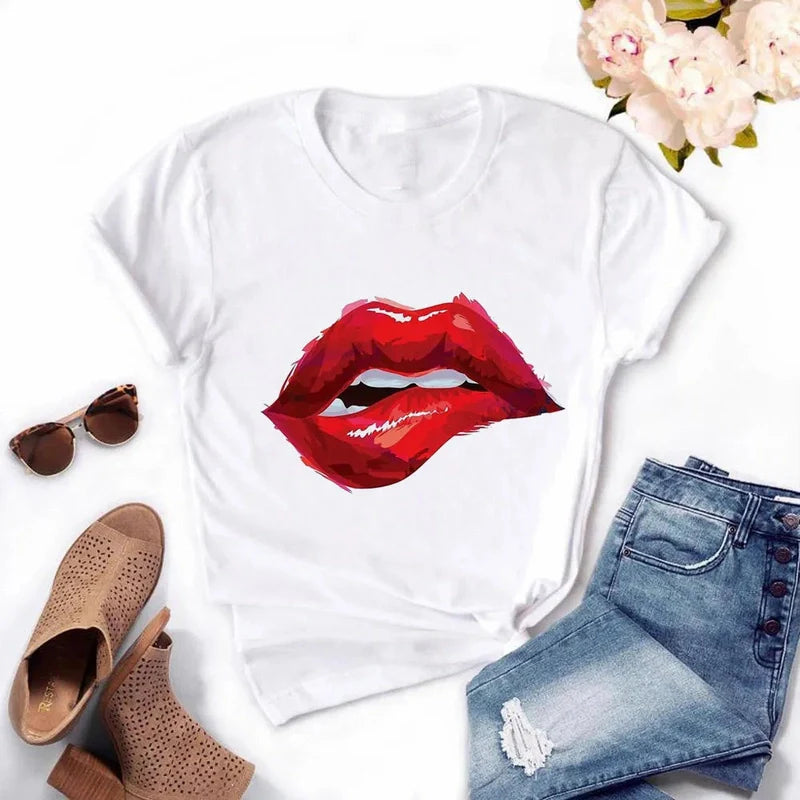 Ivyshape | Women's Graphic T-Shirt Bernice Unique & Trendy Design