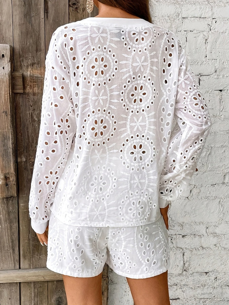 Ivyshape | Women's Spring & Summer Embroidery Set Stylish & Versatile