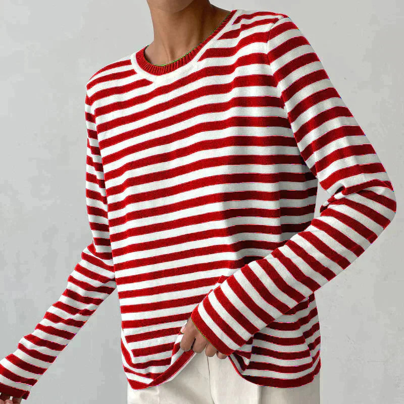 Ivyshape | Striped Casual Sweater for Women