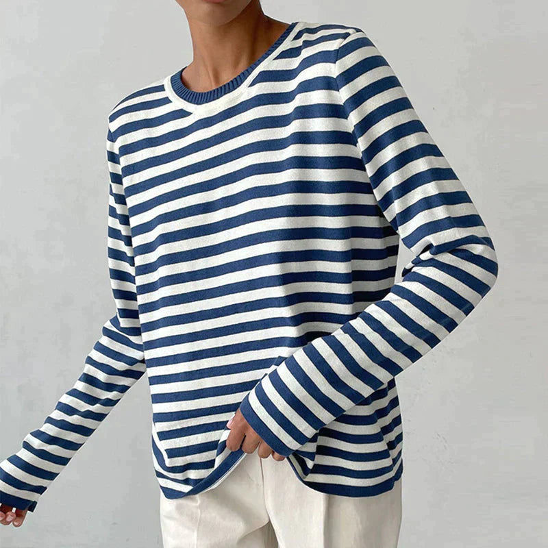 Ivyshape | Striped Casual Sweater for Women