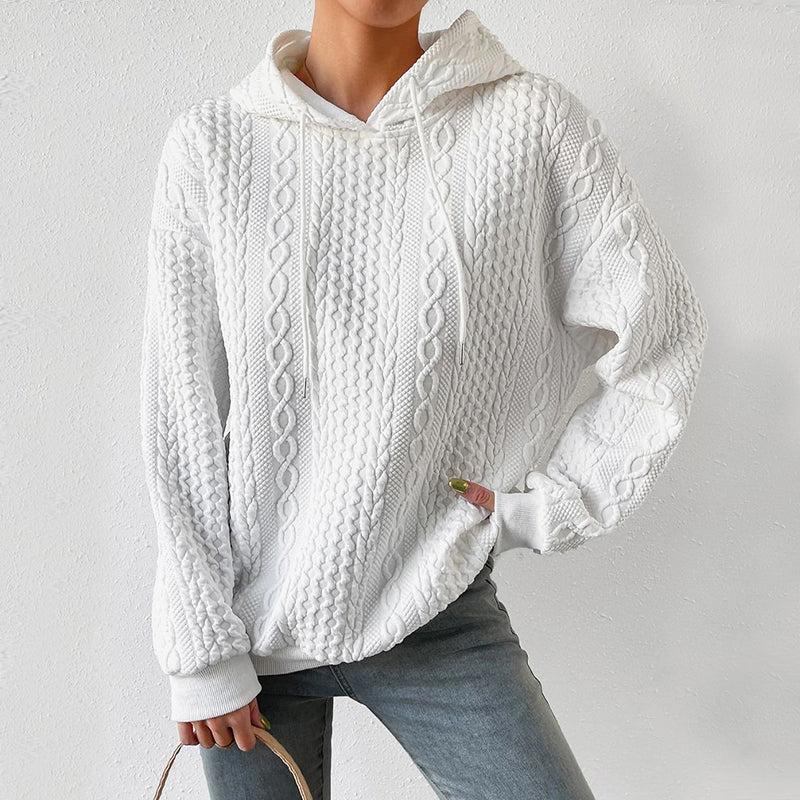 Ivyshape | Tassou Cozy Pattern Hoodie