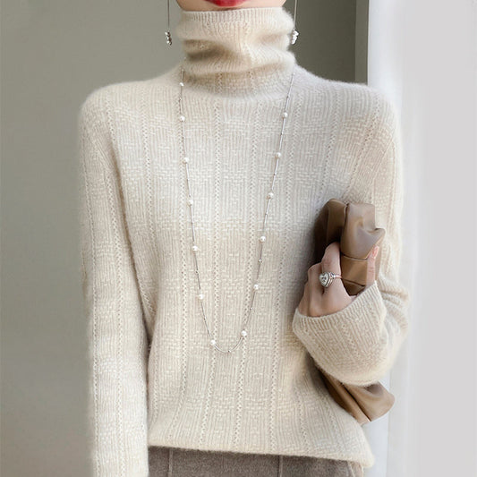 Ivyshape | Tassou Wool Turtleneck Sweater