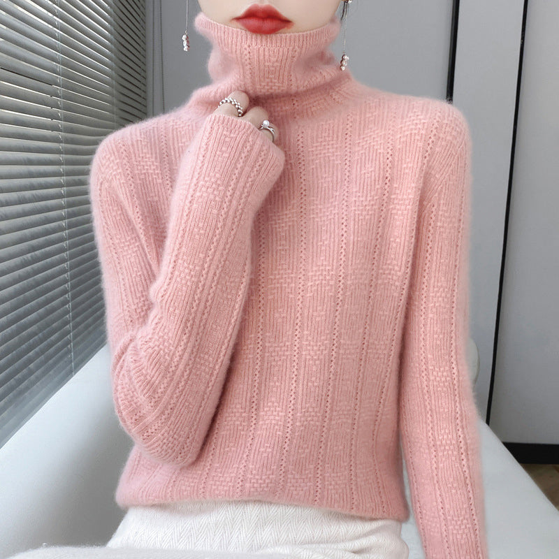 Ivyshape | Tassou Wool Turtleneck Sweater