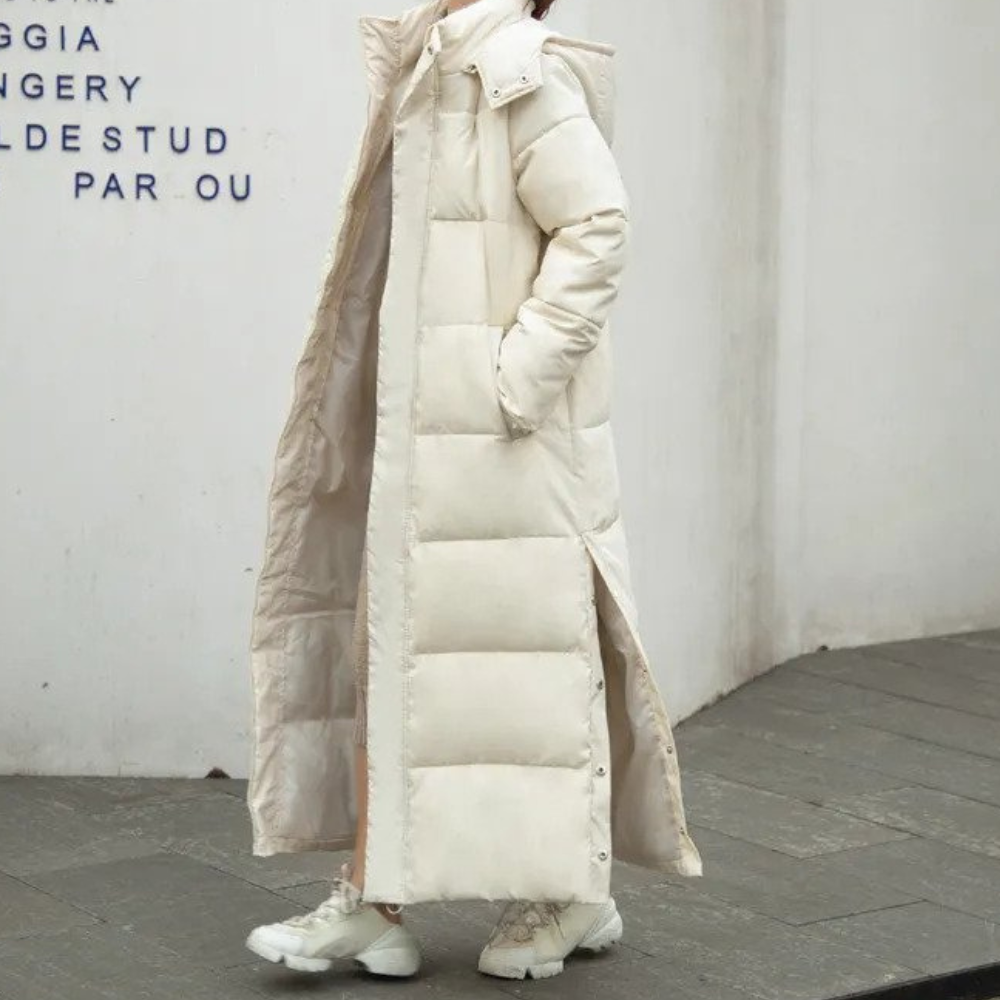 Ivyshape | Long Quilted Coat Winter Jackets for Women